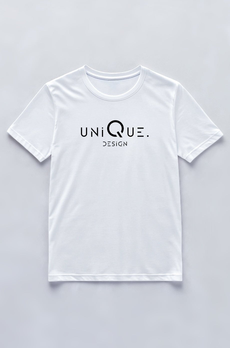 uniQue Mid - Crew Neck T-Shirt In White - uniQue.