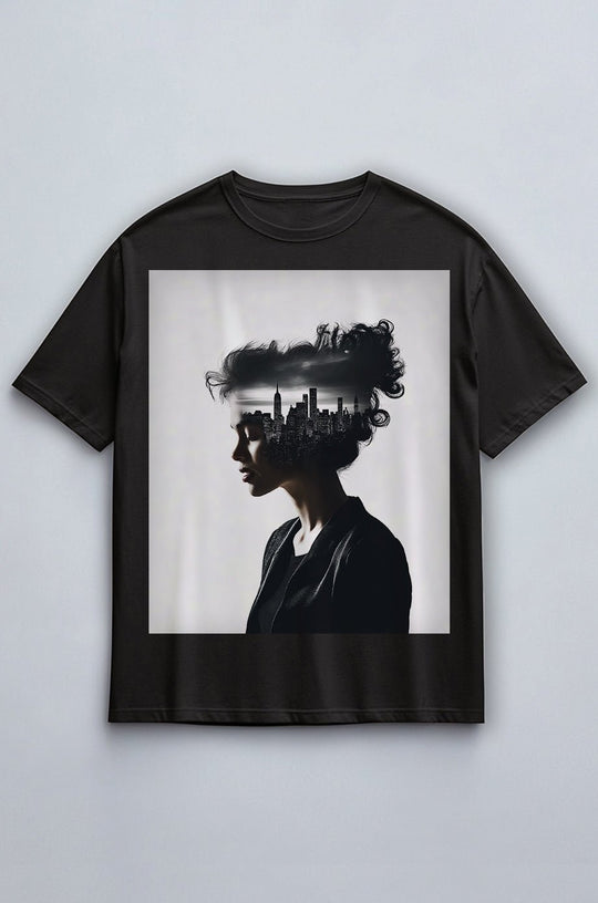 uniQue Oversized T-Shirt in Black - uniQue.