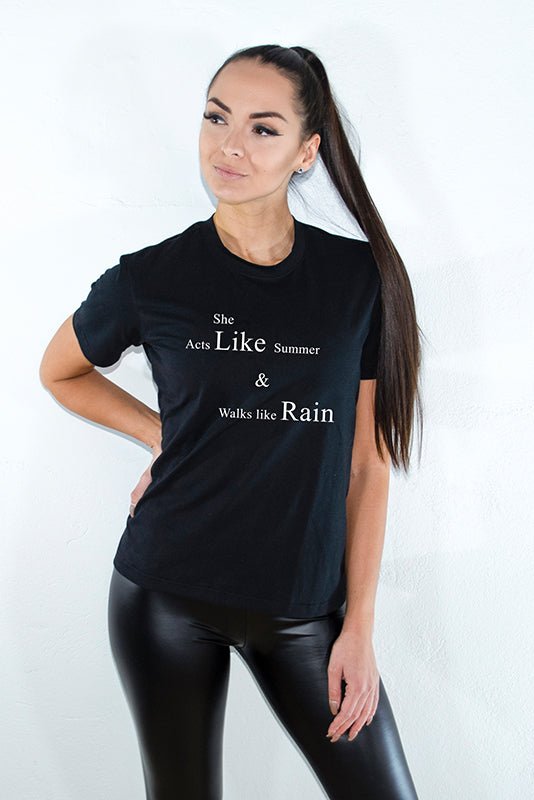 Walks Like Rain - Ultimate T-Shirt In Black - uniQue.
