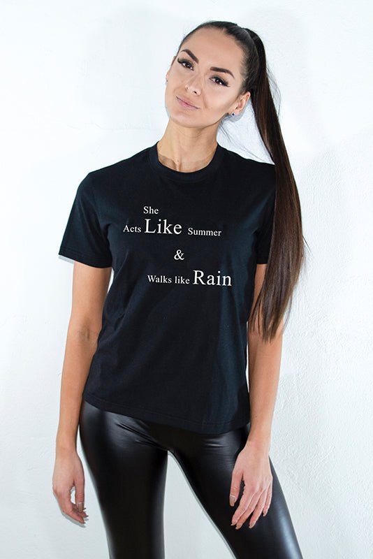 Walks Like Rain - Ultimate T-Shirt In Black - uniQue.